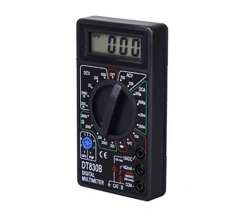Мультиметр цифровой 0,2-1000В, 200-750В, 10А, 0-2 МОм Ресанта DT 830B Мультиметр цифровой 0,2-1000В, 200-750В, 10А, 0-2 МОм Ресанта DT 830B