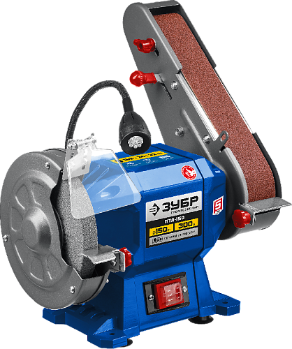 Точило 150 мм 300 Вт с шлифовальной лентой ЗУБР Профессионал Точило 150 мм 300 Вт с шлифовальной лентой ЗУБР Профессионал