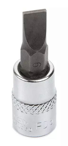 Головка торцевая со вставкой 1/4" SL6, 37 мм Licota Головка торцевая со вставкой 1/4" SL6, 37 мм Licota