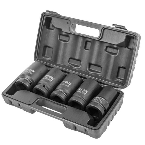 Набор головок торцевых ударных глубоких 27-41 мм (1") 6 гр.., 5 предм. Forsage F-8051-5MPB Набор головок торцевых ударных глубоких 27-41 мм (1") 6 гр.., 5 предм. Forsage F-8051-5MPB