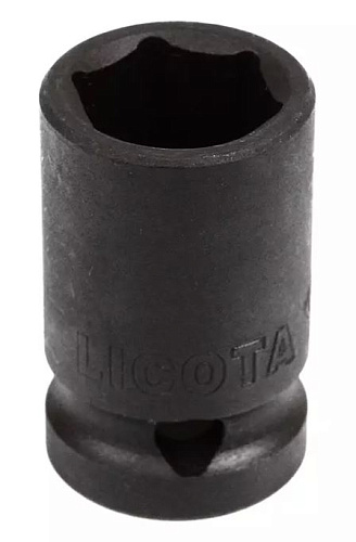Головка торцевая ударная 3/8" 17 мм, 6 гр., CrMo Licota Головка торцевая ударная 3/8" 17 мм, 6 гр., CrMo Licota