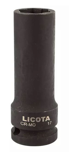 Набор головок для скругленного крепежа глубоких 1/2", 17-22 мм (3 шт) Licota Набор головок для скругленного крепежа глубоких 1/2", 17-22 мм (3 шт) Licota