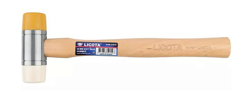 Молоток с полиуретановым и нейлоновым бойками Licota Молоток с полиуретановым и нейлоновым бойками Licota