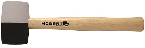 Киянка резиновая 450 гр с деревянной рукояткой HOEGERT Киянка резиновая 450 гр с деревянной рукояткой HOEGERT