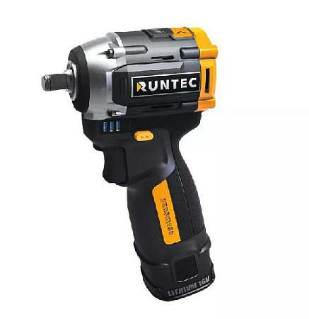 Гайковерт аккумуляторный 1/2", 16 В, 180 Нм, 2*2 Ач, бесщеточ. двиг. RUNTEC Гайковерт аккумуляторный 1/2", 16 В, 180 Нм, 2*2 Ач, бесщеточ. двиг. RUNTEC