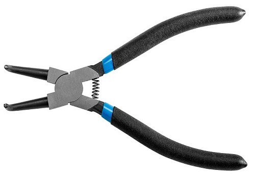 Съемник стопорных колец 180 мм сжим, загнутый (19-60 мм) HOEGERT Съемник стопорных колец 180 мм сжим, загнутый (19-60 мм) HOEGERT