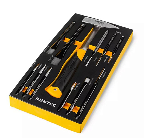 Набор ударно-режущего инструмента 12 предм. в ложементе EVA RUNTEC Набор ударно-режущего инструмента 12 предм. в ложементе EVA RUNTEC