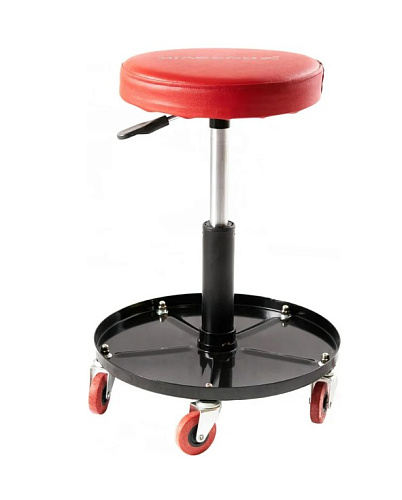 Сиденье ремонтное круглое на колесах с регулировкой высоты 380-508мм, 130 кг Rossvik Сиденье ремонтное круглое на колесах с регулировкой высоты 380-508мм, 130 кг Rossvik