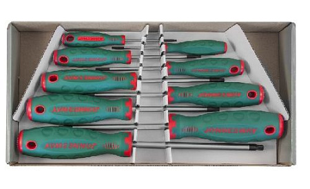 Набор отверток TORX 9 шт в коробке Jonnesway D71T109S Набор отверток TORX 9 шт в коробке Jonnesway D71T109S