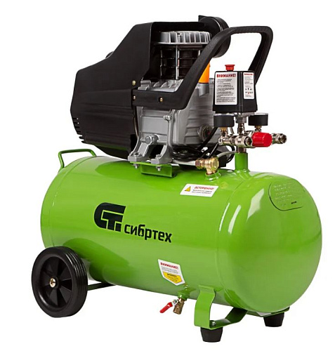 Компрессор масляный прямой привод 50 л, 1,5 кВт, 198 л/мин, 8 бар, 230 В Сибртех КК-1500/50 Компрессор масляный прямой привод 50 л, 1,5 кВт, 198 л/мин, 8 бар, 230 В Сибртех КК-1500/50