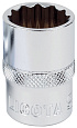 Головка торцевая 1/4" 9 мм, 12 гр., CrV Licota Головка торцевая 1/4" 9 мм, 12 гр., CrV Licota
