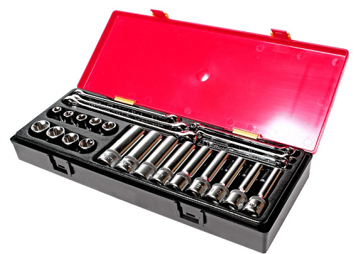 Набор инструмента 1/2" "Е - профиль", ключи E6-E24, головки E10-E24, 24 предм. JTC Набор инструмента 1/2" "Е - профиль", ключи E6-E24, головки E10-E24, 24 предм. JTC