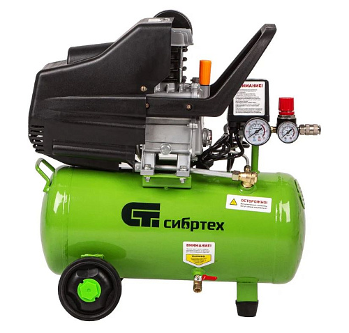Компрессор масляный прямой привод 22 л, 1,1 кВт, 135 л/мин, 8 бар, 230 В, Сибртех КК-1100/22 Компрессор масляный прямой привод 22 л, 1,1 кВт, 135 л/мин, 8 бар, 230 В, Сибртех КК-1100/22