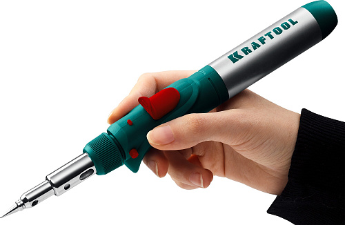 Паяльник газовый 30-120 Вт, 1300°С горелка, фен, пьезоподжиг, набор 10 в 1 KRAFTOOL SolderGas Паяльник газовый 30-120 Вт, 1300°С горелка, фен, пьезоподжиг, набор 10 в 1 KRAFTOOL SolderGas