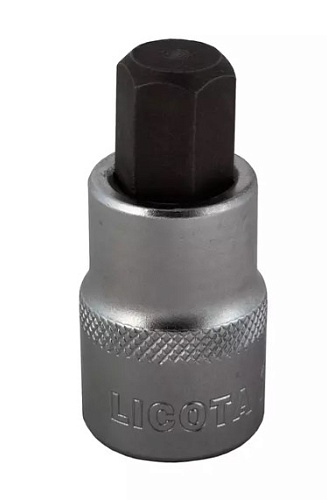 Головка торцевая с шестигранной вставкой 1/2" H12, 55 мм Licota Головка торцевая с шестигранной вставкой 1/2" H12, 55 мм Licota