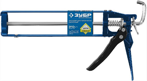 Пистолет для герметика 310 мл, скелетный, шестирганный шток, усиленный ЗУБР Пистолет для герметика 310 мл, скелетный, шестирганный шток, усиленный ЗУБР