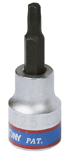 Головка торцевая со вставкой Torx 1/2" T25, 60 мм KING TONY 402325 Головка торцевая со вставкой Torx 1/2" T25, 60 мм KING TONY 402325