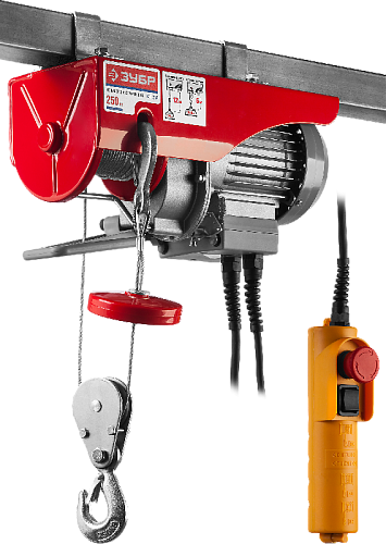 Тельфер 500 Вт, 250/125 кг ЗУБР Тельфер 500 Вт, 250/125 кг ЗУБР