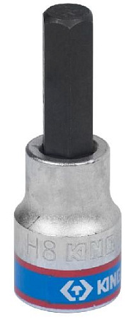 Головка торцевая с шестигранной вставкой 3/8" H 9 мм, L=50 мм KING TONY Головка торцевая с шестигранной вставкой 3/8" H 9 мм, L=50 мм KING TONY