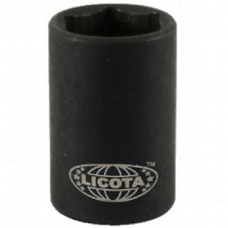 Головка торцевая ударная с магнитом 3/8" 12 мм, 6 гр. Licota Головка торцевая ударная с магнитом 3/8" 12 мм, 6 гр. Licota