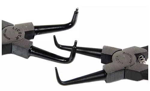 Набор съемников стопорных колец 175 мм, 4 шт японского типа в ложементе Licota Набор съемников стопорных колец 175 мм, 4 шт японского типа в ложементе Licota