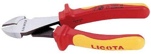 Кусачки боковые диэлектрические 180 мм (до 1000 В) усиленные Licota Кусачки боковые диэлектрические 180 мм (до 1000 В) усиленные Licota