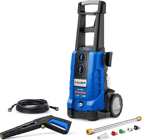 Минимойка электрическая 2300 Вт, 180 Атм, 500 л/ч, колеса ЗУБР АВД-П180 Минимойка электрическая 2300 Вт, 180 Атм, 500 л/ч, колеса ЗУБР АВД-П180