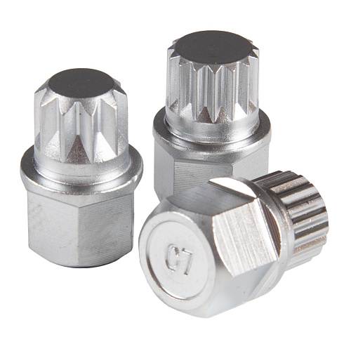 Набор головок для секреток колесных дисков VAG 10 предм. AFFIX Набор головок для секреток колесных дисков VAG 10 предм. AFFIX