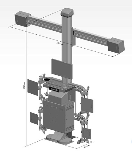 Стенд регулировки углов установки колес Зенит-3D SIVIK ТЛ2ПС (с подвесным кабинетом) Стенд регулировки углов установки колес Зенит-3D SIVIK ТЛ2ПС (с подвесным кабинетом)