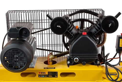 Компрессор масляный ременной 100 л, 2,2 кВт, 370 л/мин, 8 бар, 230 В Denzel BCV2200/100 Компрессор масляный ременной 100 л, 2,2 кВт, 370 л/мин, 8 бар, 230 В Denzel BCV2200/100