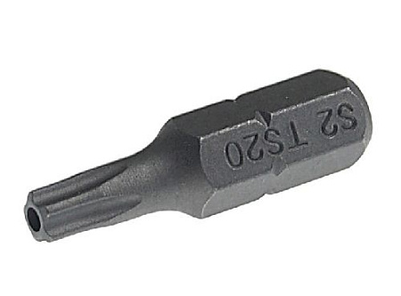 Бита TS 20 L=25 мм (1/4" HEX) пятилучевая с отверстием JTC Бита TS 20 L=25 мм (1/4" HEX) пятилучевая с отверстием JTC