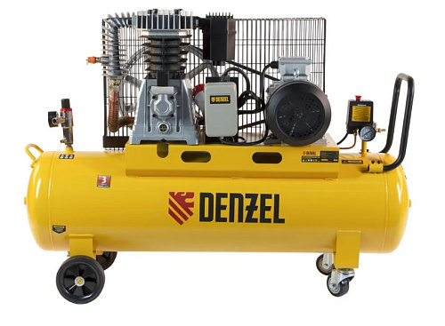 Компрессор масляный ременной 100 л, 4,0 кВт, 690 л/мин, 10 бар, 380 В Denzel BCI4000-T/100 Компрессор масляный ременной 100 л, 4,0 кВт, 690 л/мин, 10 бар, 380 В Denzel BCI4000-T/100