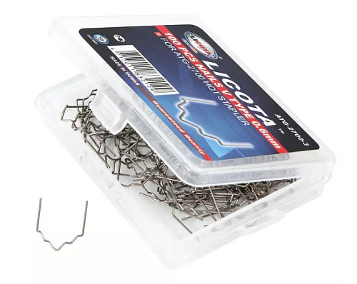 Скоба "V" образная 0,6 мм для ремонта пластика 100 шт. Скоба "V" образная 0,6 мм для ремонта пластика 100 шт.