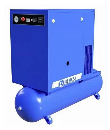 Компрессор винтовой 700 л/мин, 7,5 кВт, 15 бар, 380 В, ресивер 270 л Remeza Компрессор винтовой 700 л/мин, 7,5 кВт, 15 бар, 380 В, ресивер 270 л Remeza