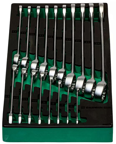 Набор ключей комбинированных 6-24 мм (18 шт) в ложементе EVA GARWIN PRO Набор ключей комбинированных 6-24 мм (18 шт) в ложементе EVA GARWIN PRO