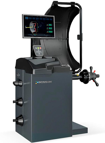 Станок балансировочный эл. линейка, УЗ, LCD, лазер, серый ROSSVIK VT-63 Станок балансировочный эл. линейка, УЗ, LCD, лазер, серый ROSSVIK VT-63