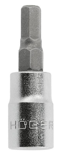 Головка торцевая с шестигранной вставкой 1/4" H 3 HOEGERT Головка торцевая с шестигранной вставкой 1/4" H 3 HOEGERT