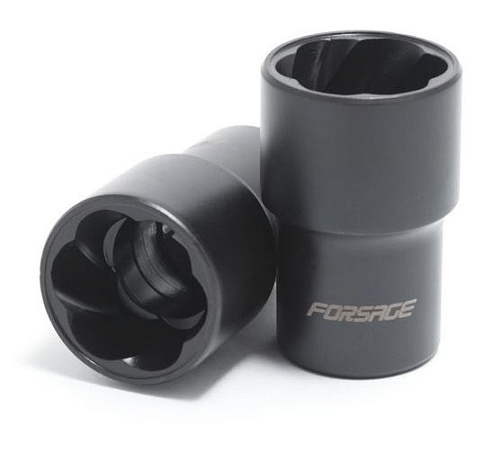 Головка-экстрактор для поврежденных болтов и гаек 18 мм 1/2" Forsage F-90618 Головка-экстрактор для поврежденных болтов и гаек 18 мм 1/2" Forsage F-90618