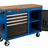 Тележка - верстак 1155*465 мм, 6 полочная Industrial синяя RUNTEC Тележка - верстак 1155*465 мм, 6 полочная Industrial синяя RUNTEC