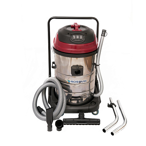 Пылесос 70 л, 3*1500 Вт сухая и влажная уборка, трехтурбинный ROSSVIK Пылесос 70 л, 3*1500 Вт сухая и влажная уборка, трехтурбинный ROSSVIK