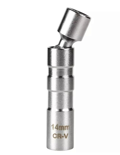 Головка свечная 3/8" 14 мм 12 гр. магнитная, глубокая, шарнирная GARWIN PRO Головка свечная 3/8" 14 мм 12 гр. магнитная, глубокая, шарнирная GARWIN PRO