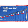 Набор ключей комбинированных 10-32 мм (14 шт) CrV в скрутке Licota Набор ключей комбинированных 10-32 мм (14 шт) CrV в скрутке Licota