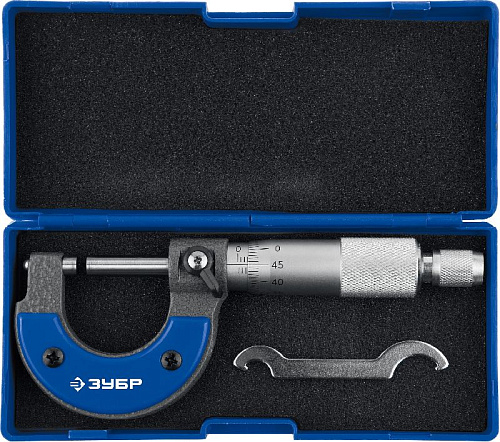 Микрометр гладкий МК 0-25 мм (0,01 мм) ЗУБР Микрометр гладкий МК 0-25 мм (0,01 мм) ЗУБР