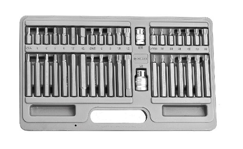 Набор бит 40 предм. HEX, TORX, SPLINE ЗУБР Набор бит 40 предм. HEX, TORX, SPLINE ЗУБР