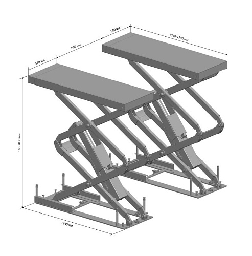 Подъемник ножничный с короткой платформой ПГН-3000/Н-02 SIVIK Подъемник ножничный с короткой платформой ПГН-3000/Н-02 SIVIK