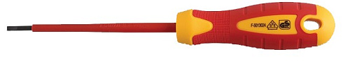 Отвертка диэлектрическая с прямым шлицем SL4.0 100 мм (до 1000 В) HOEGERT Отвертка диэлектрическая с прямым шлицем SL4.0 100 мм (до 1000 В) HOEGERT
