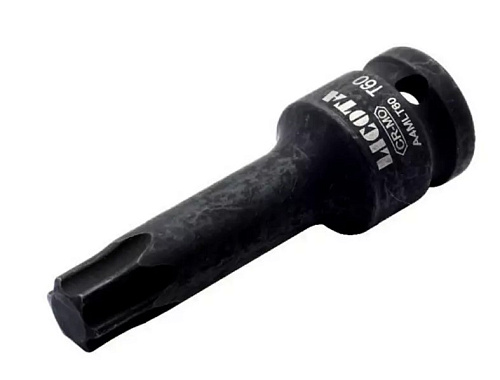 Головка торцевая ударная Torx 1/2" T60, L=78 мм Licota Головка торцевая ударная Torx 1/2" T60, L=78 мм Licota