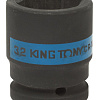 Головка торцевая ударная 3/4" 32 мм, 6 гр., KING TONY Головка торцевая ударная 3/4" 32 мм, 6 гр., KING TONY