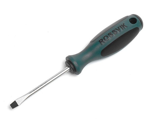 Отвертка с прямым шлицем SL5.0 75 мм ROSSVIK Отвертка с прямым шлицем SL5.0 75 мм ROSSVIK
