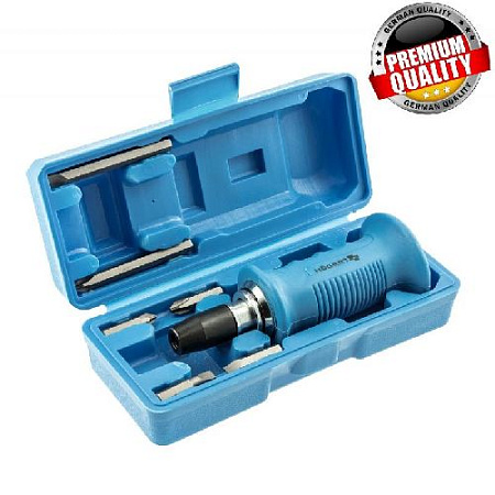 Отвертка ударная с набором бит 6 шт 1/2" HOEGERT Отвертка ударная с набором бит 6 шт 1/2" HOEGERT